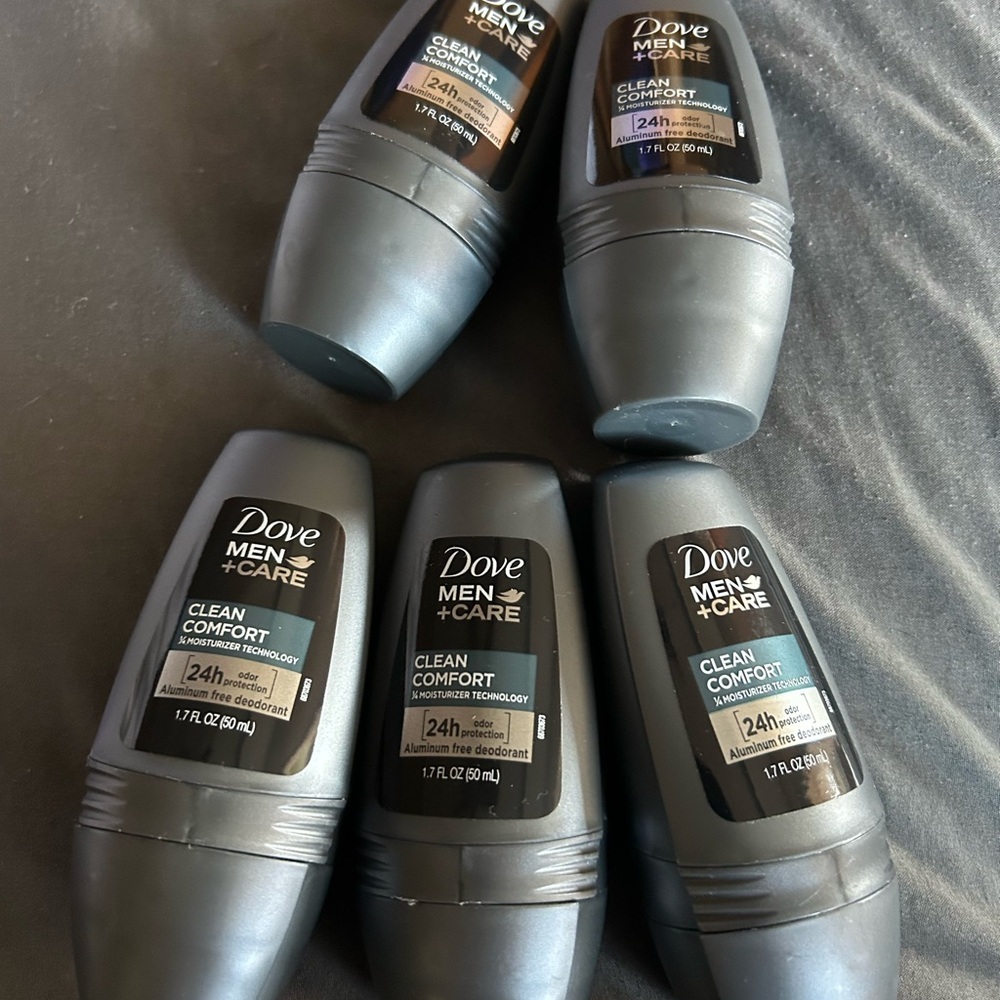 Men+Care Clean Comfort Deodorant Lot of 5
 1.7 fl oz roll on. NEW